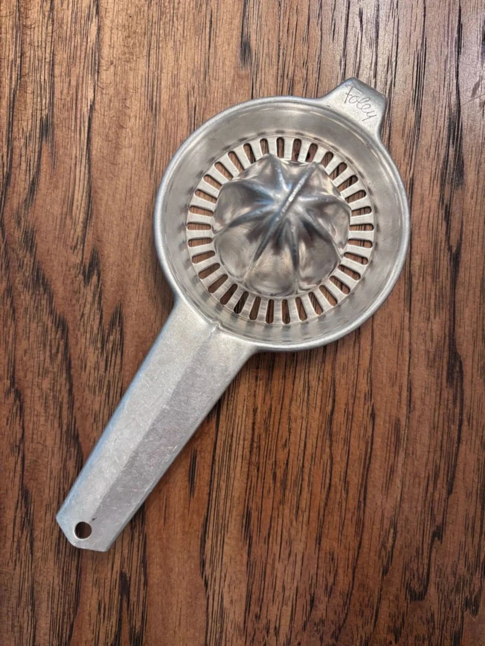 Vintage Foley Aluminum Citrus Juicer Handheld Lemon Orange Juicer Squeezer USA